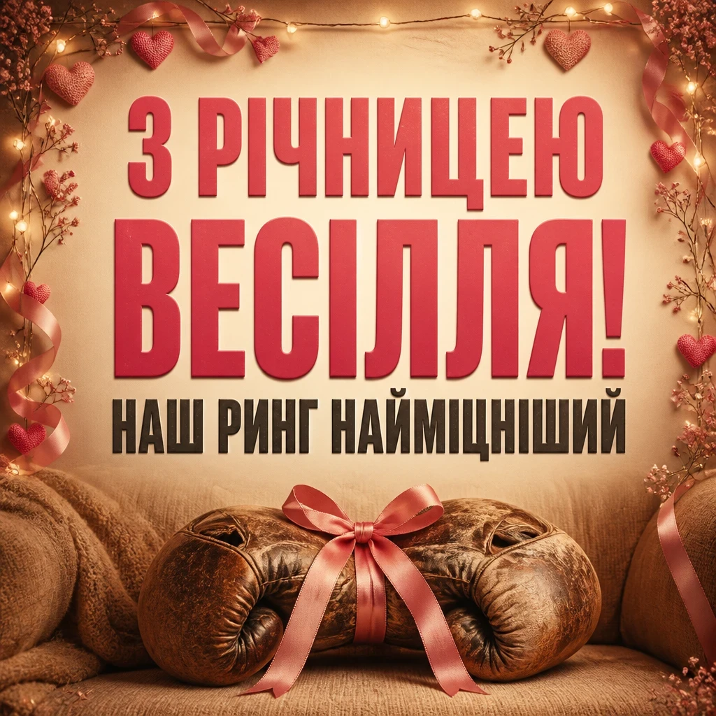 короткі смішні привітання з річницею весілля