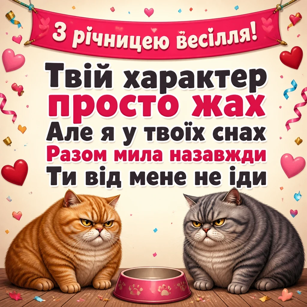 короткі смішні привітання з річницею весілля
