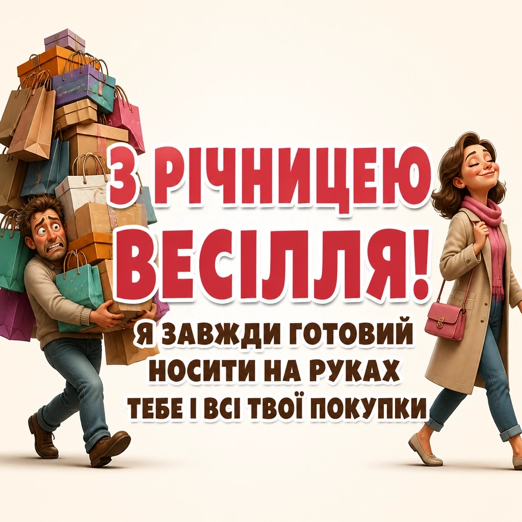 короткі смішні привітання з річницею весілля