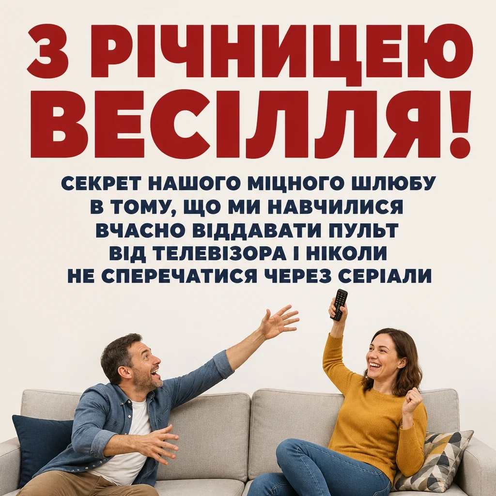 короткі смішні привітання з річницею весілля