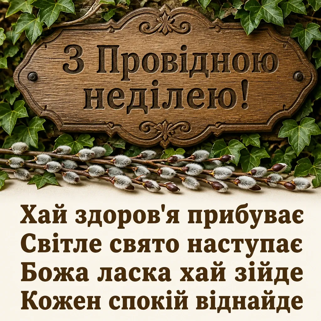 з провідною неділею привітання з провідною неділею привітання