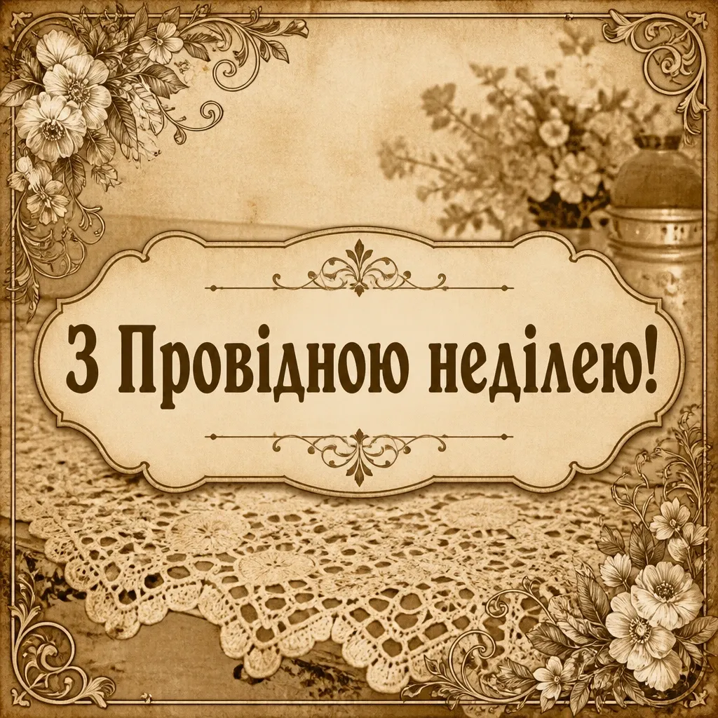 з провідною неділею привітання з провідною неділею привітання