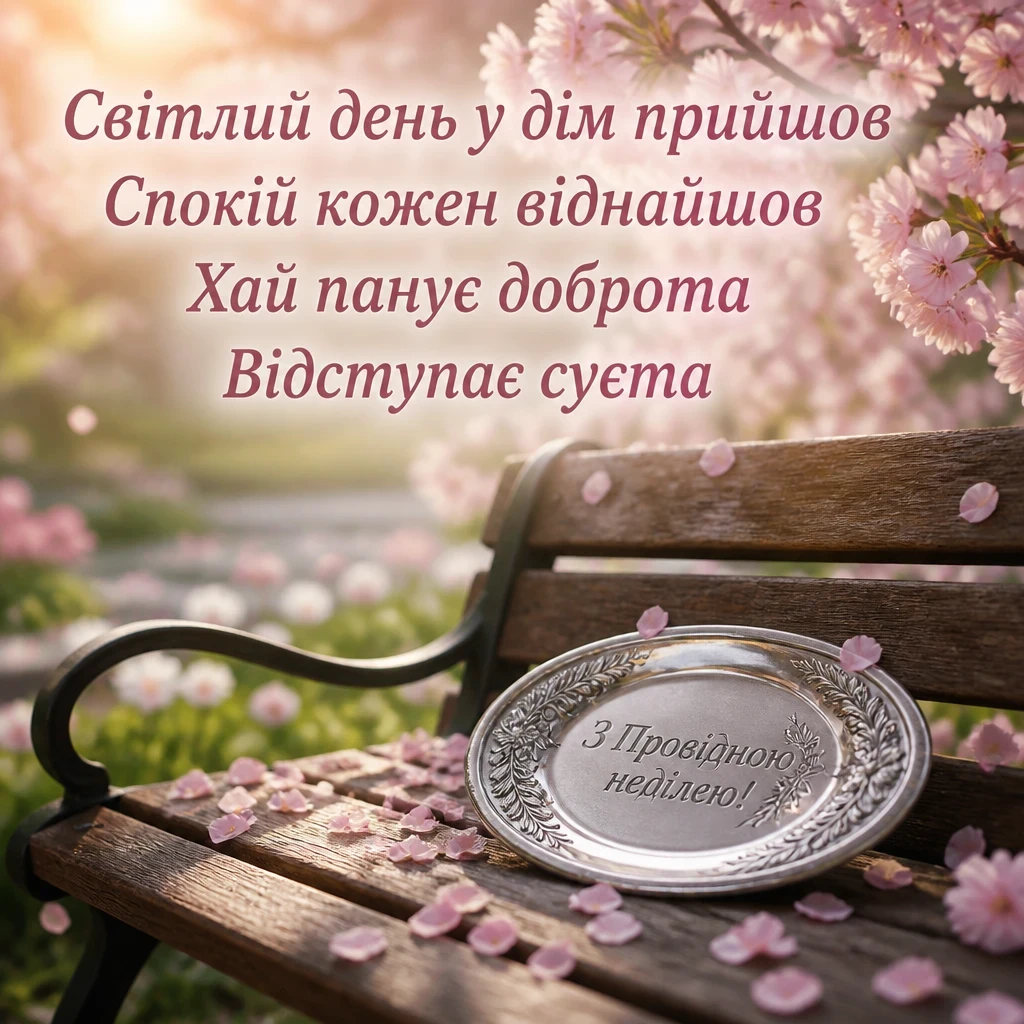 з провідною неділею привітання з провідною неділею привітання