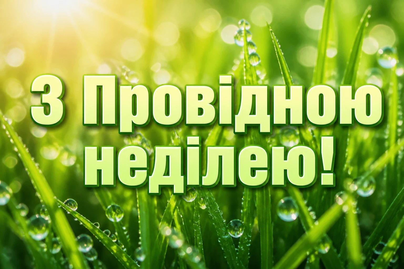 з провідною неділею привітання з провідною неділею привітання