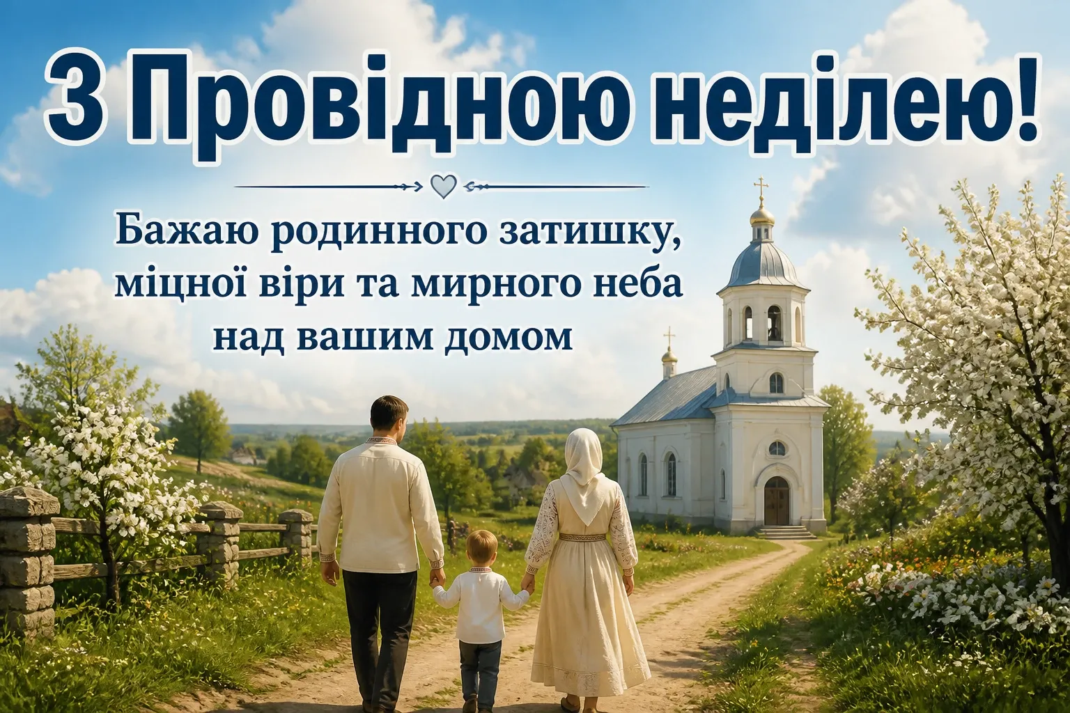 з провідною неділею привітання з провідною неділею привітання