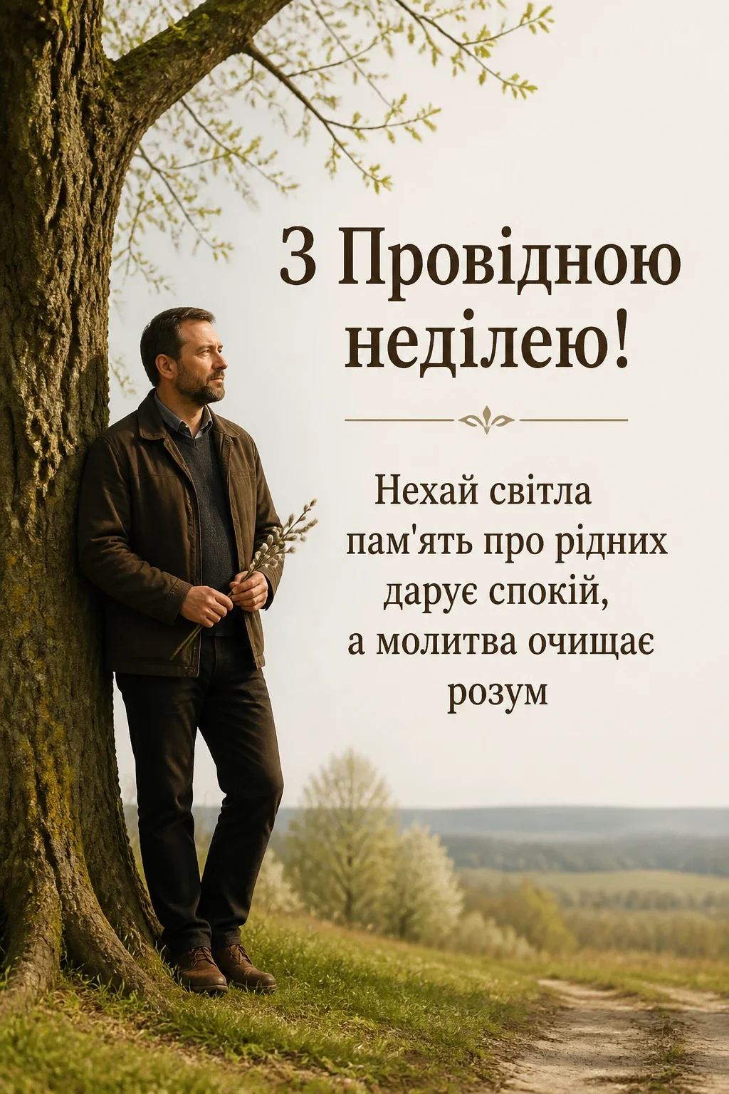 з провідною неділею привітання з провідною неділею привітання