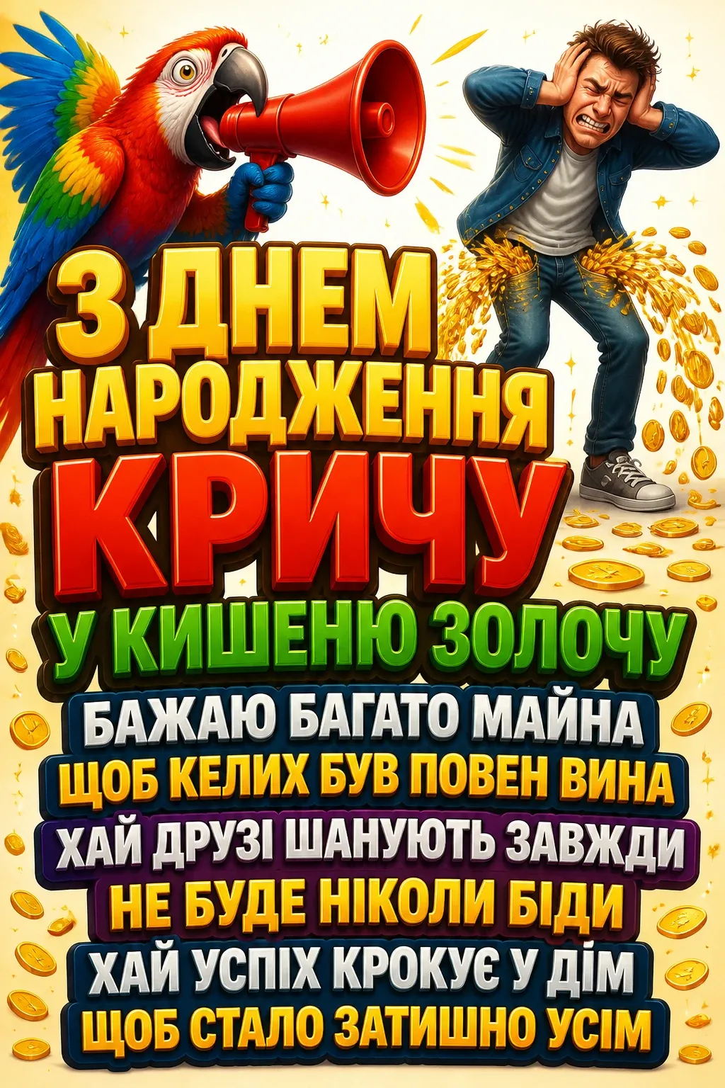 привітання з днем народження другу прикольні