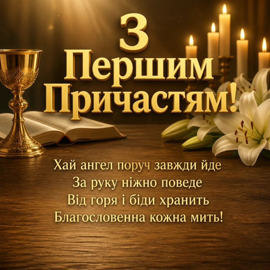 привітання з першим причастям вірші привітання з першим причастям вірші