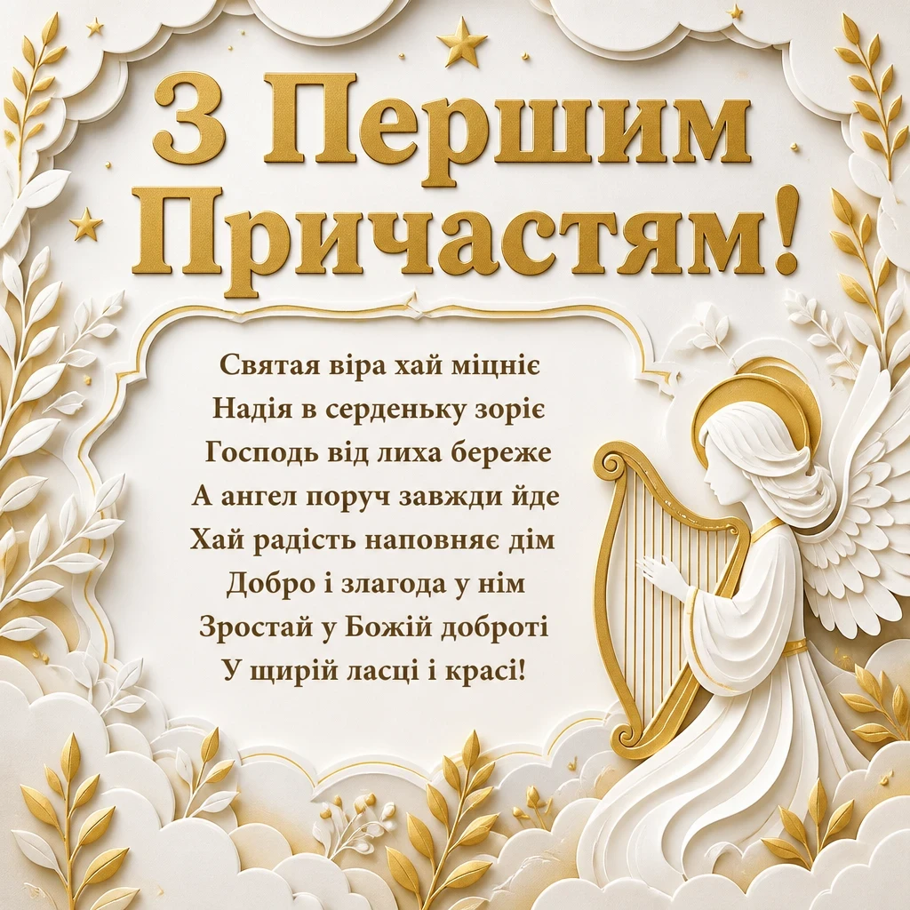 привітання з першим причастям вірші привітання з першим причастям вірші