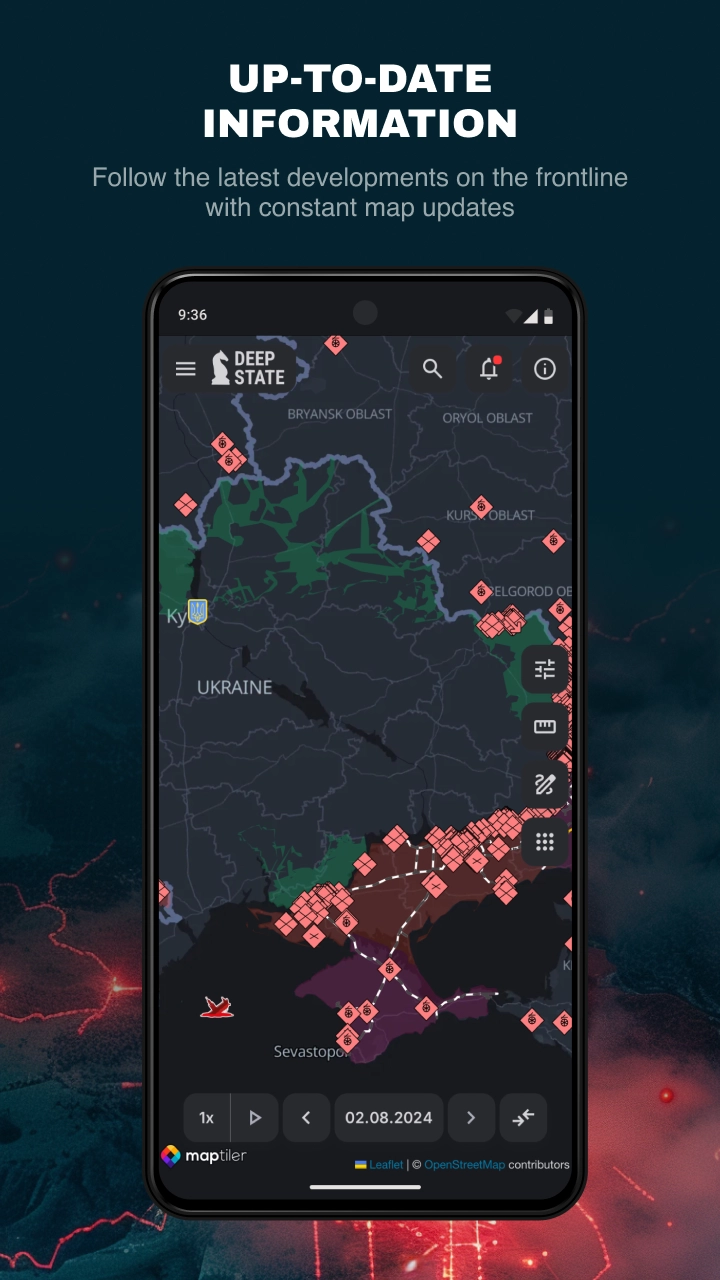 Карта бойових дій DeepStateMap онлайн: лінія фронту в Україні у реальному часі